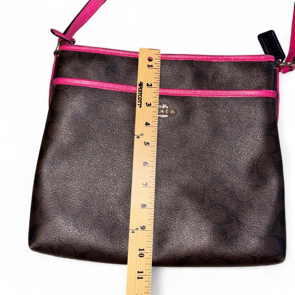 Coach brown and pink crossbody - Picture 6 of 7